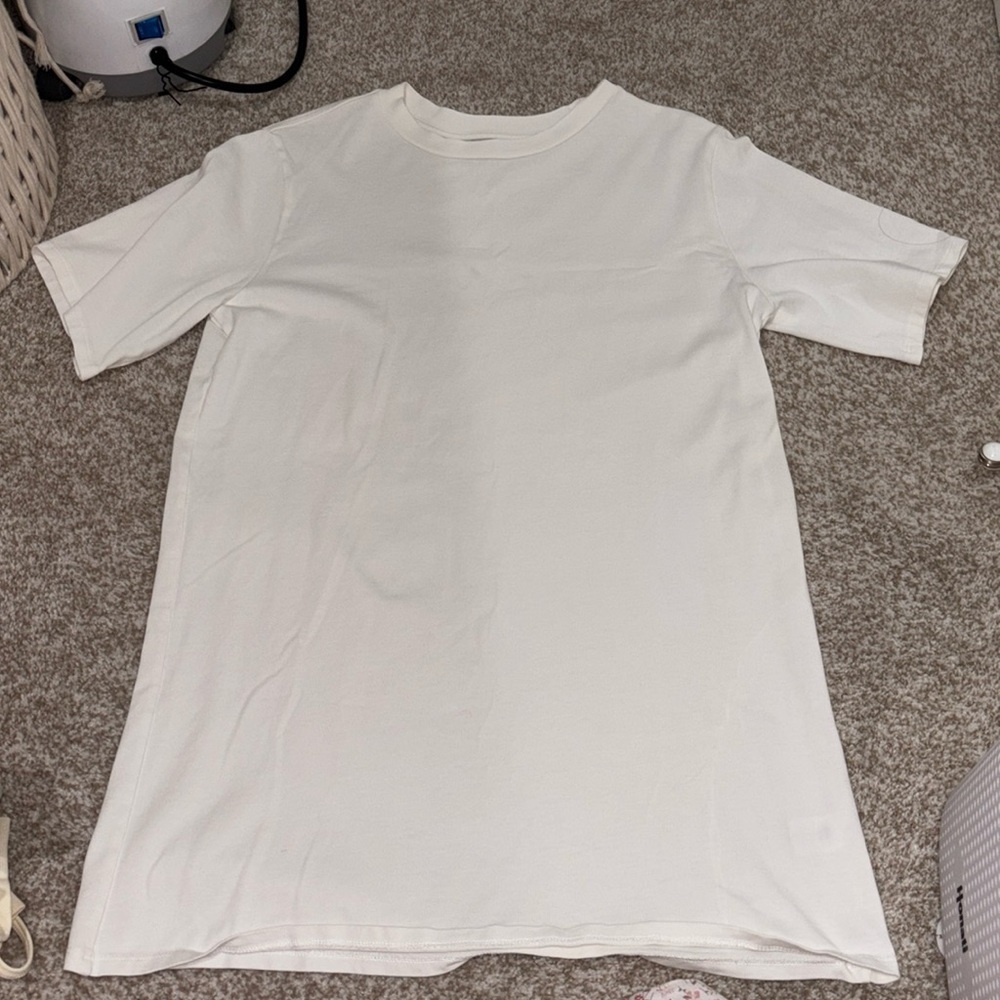 GRLFRND Paulie Oversized Tee Shirt in White tee shirt dress size XXS - Picture 2 of 5